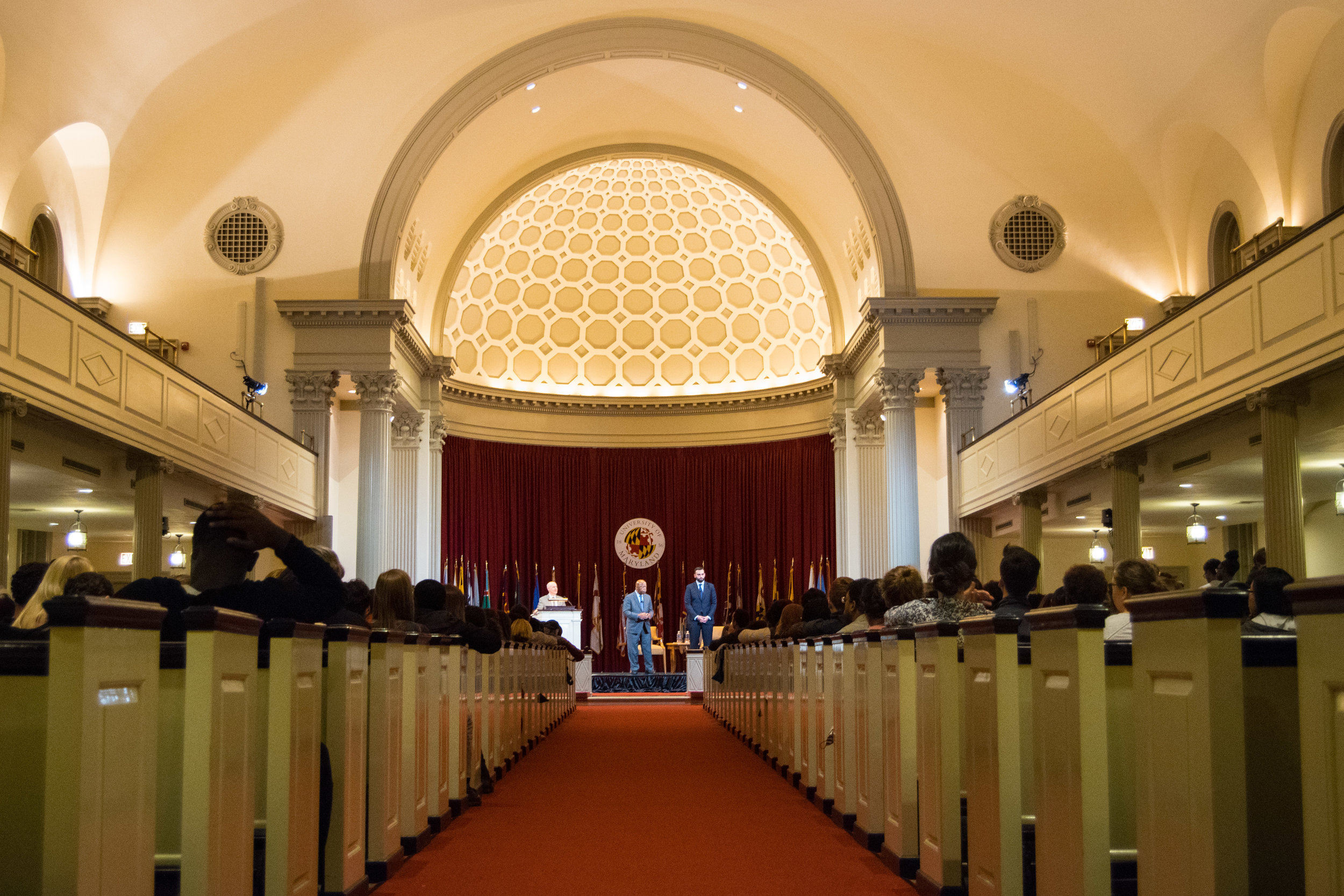 Students and faculty alike came out to the Memorial Chapel on Thursday, Oct. 12, 2017, to hear about Rep. Lewis' experiences, Aydin's time working with the congressman, and to ask questions about how to stand against today's divisive political clima…