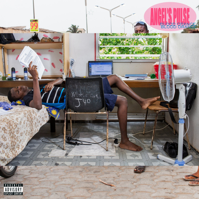 Blood Orange&rsquo;s &ldquo;Angel&rsquo;s Pulse&rdquo; cover art. Obtained from The Fader.