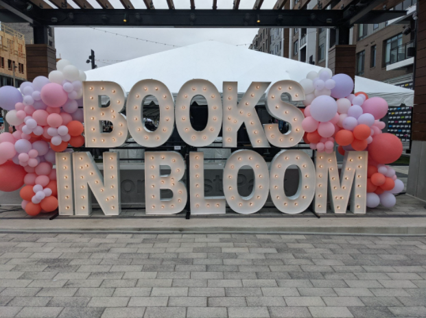 A display for the Books in Bloom literary festival in Columbia, Md. (Aaron Wright/The Black Explosion)